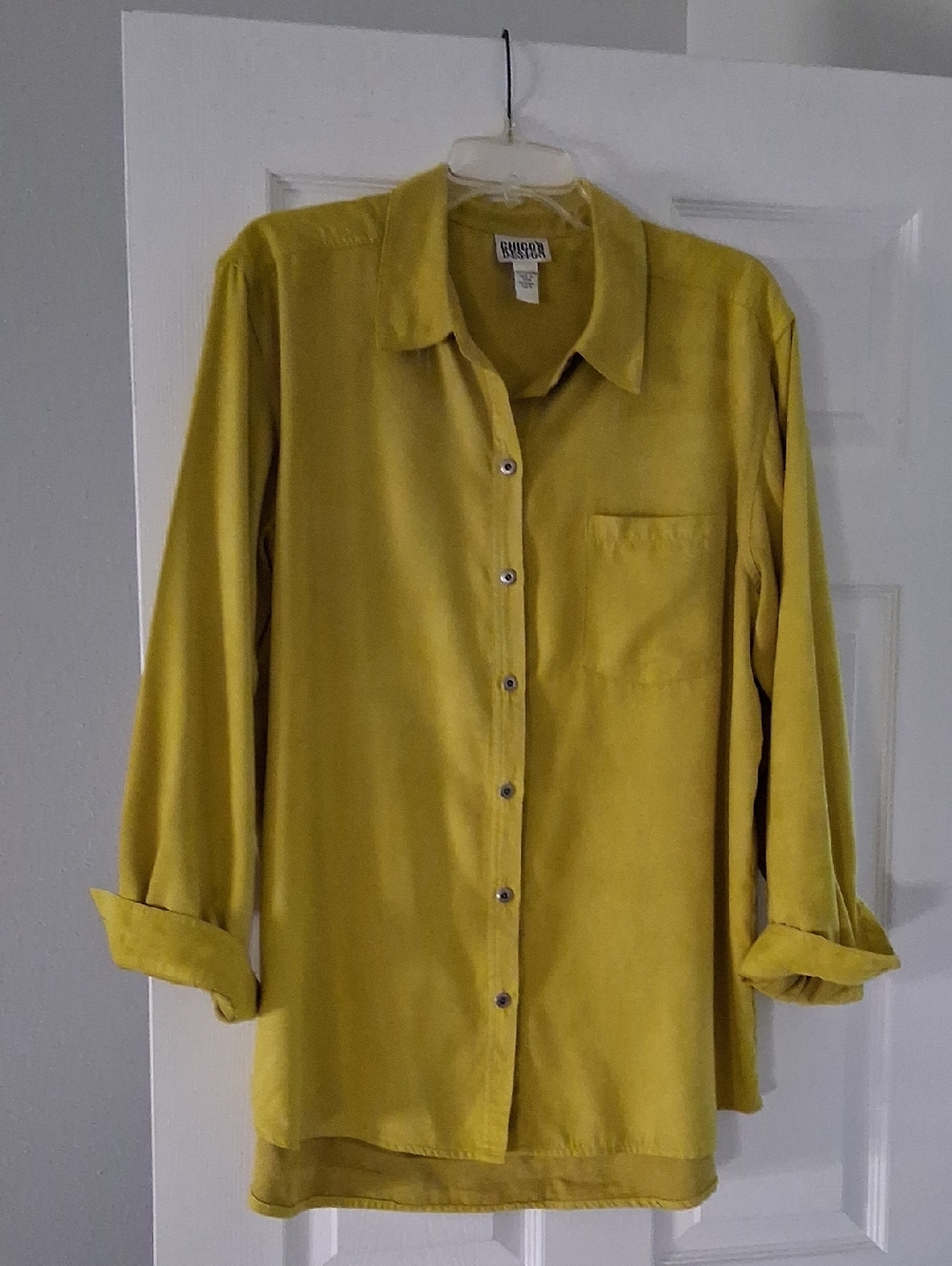 Chico's Mustard Button-Down Shirt